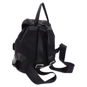 Prada Pocket Backpack Two Tessuto Black Rucksack Daybag